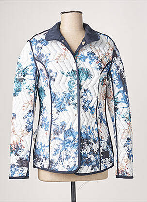 Veste casual col rond bleu JUMFIL femme