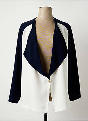 Veste casual epaulette bleu JUMFIL femme