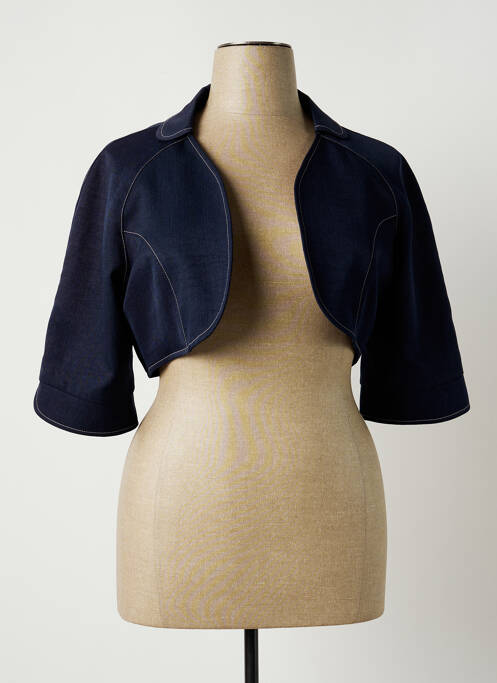 Boléro coupe cintrée bleu JUMFIL femme