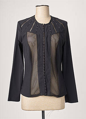 Top coupe cintrée manches longues noir JUMFIL femme