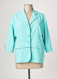 Veste chic tissage crêpe bleu JUMFIL femme