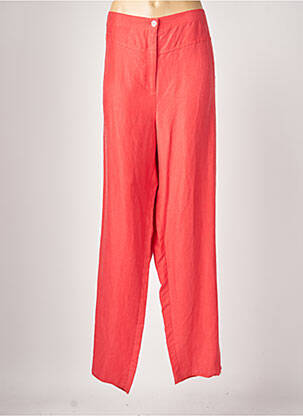 Pantalon droit taille élastique taille normale rouge JUMFIL femme