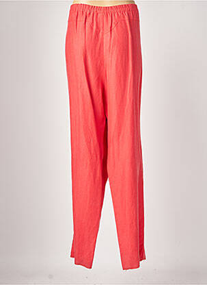 Pantalon droit taille élastique taille normale rouge JUMFIL femme