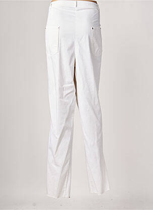 Pantalon droit stretch taille normale blanc JUMFIL femme