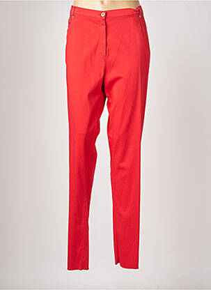 Pantalon droit stretch taille normale rouge JUMFIL femme