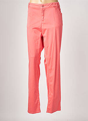 Pantalon droit stretch taille normale rose FRED SABATIER femme