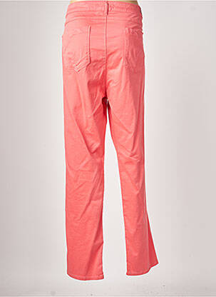 Pantalon droit stretch taille normale rose FRED SABATIER femme