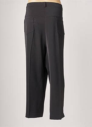 Pantalon droit fermeture zippée sous rabat boutonné taille normale noir JUMFIL femme