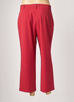 Pantalon 7/8 fermeture zippée sous rabat boutonné taille normale rouge JUMFIL femme