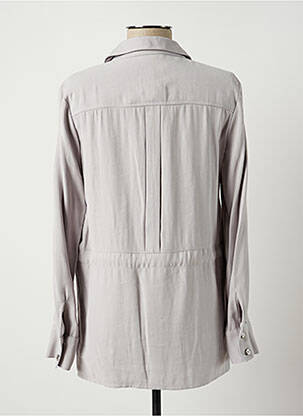 Veste casual col chemisier gris JUMFIL femme