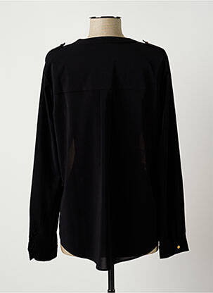 Blouse poignets boutonnés avec fente manches longues noir JUMFIL femme