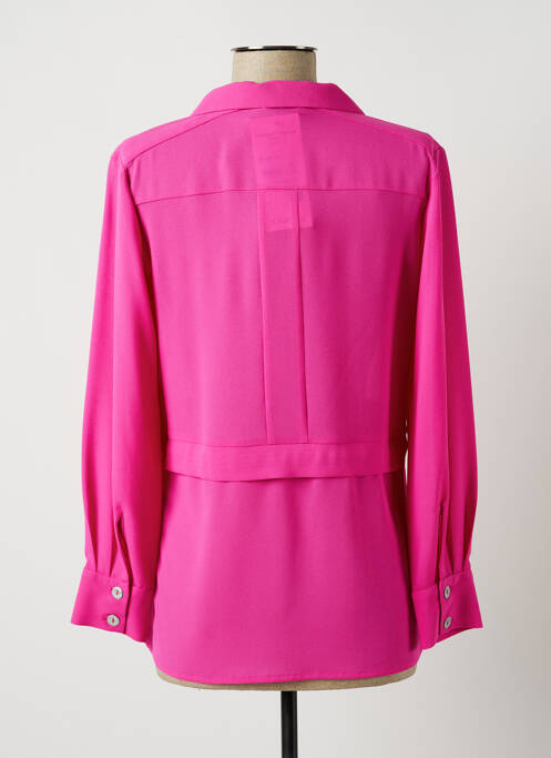 Veste casual col chemisier rose JUMFIL femme