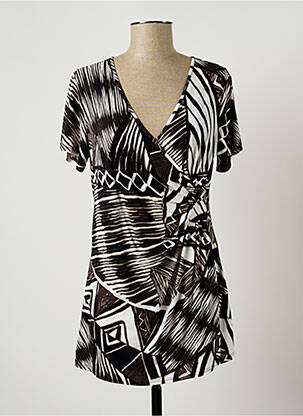 Tunique manches courtes manches courtes noir JUMFIL femme