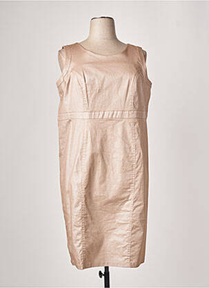 Robe mi-longue sans manche sans manche beige JUMFIL femme