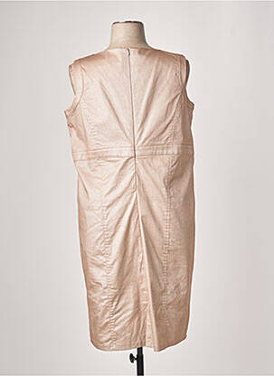 Robe mi-longue sans manche sans manche beige JUMFIL femme