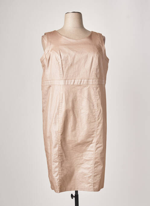 Robe mi-longue sans manche sans manche beige JUMFIL femme