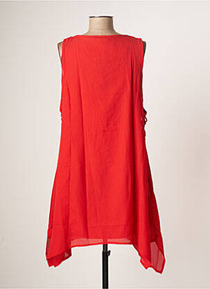 Robe mi-longue sans manche sans manche rouge VIRGINIE & MOI femme