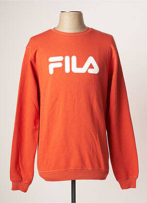 Sweat-shirt stretch manches longues orange FILA homme