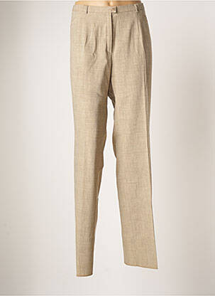 Pantalon droit stretch taille normale vert CHRISTIAN MARRY femme