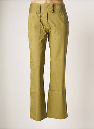 Pantalon droit vert BLANCHEPORTE pour femme