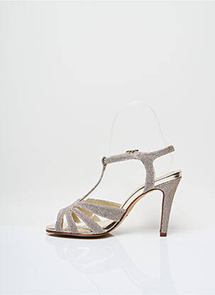 Sandales/nu pieds talon aiguille talon de 7 à 9cm jaune RAINBOW femme