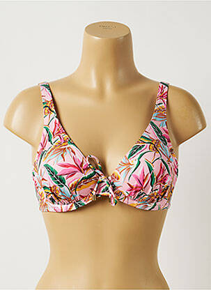 Haut de maillot de bain stretch haut soutien-gorge emboitant rose PRIMADONNA femme