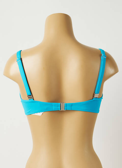 Haut de maillot de bain stretch haut soutien-gorge emboitant bleu ANTIGEL femme