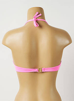 Haut de maillot de bain stretch haut soutien-gorge emboitant rose ALMA DA ONDA femme