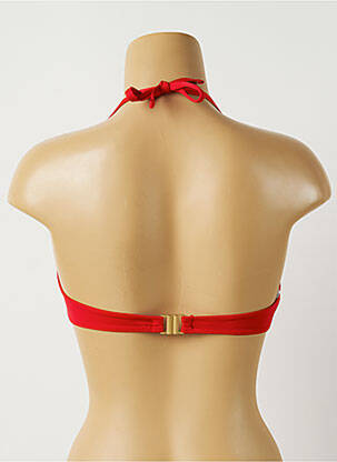 Haut de maillot de bain stretch haut soutien-gorge emboitant rouge ALMA DA ONDA femme