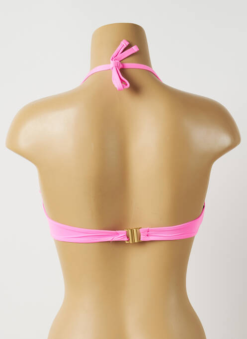 Haut de maillot de bain stretch haut soutien-gorge emboitant rose ALMA DA ONDA femme