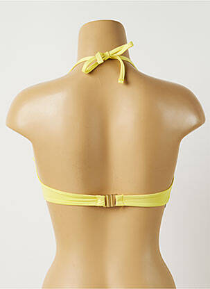 Haut de maillot de bain stretch haut soutien-gorge balconnet jaune ALMA DA ONDA femme