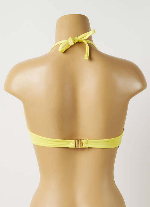 Haut de maillot de bain stretch haut soutien-gorge balconnet jaune ALMA DA ONDA femme