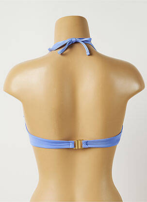 Haut de maillot de bain stretch haut soutien-gorge balconnet bleu ALMA DA ONDA femme