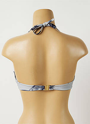 Haut de maillot de bain stretch haut soutien-gorge balconnet bleu ALMA DA ONDA femme