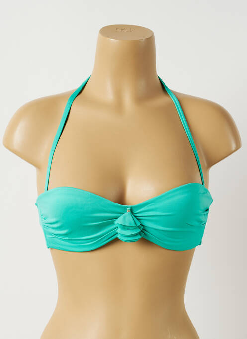 Haut de maillot de bain stretch haut soutien-gorge balconnet vert ALMA DA ONDA femme
