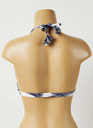 Haut de maillot de bain stretch haut triangles bleu ALMA DA ONDA femme