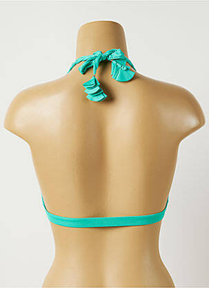 Haut de maillot de bain stretch haut triangles vert ALMA DA ONDA femme
