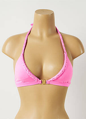 Haut de maillot de bain stretch haut triangles rose ALMA DA ONDA femme