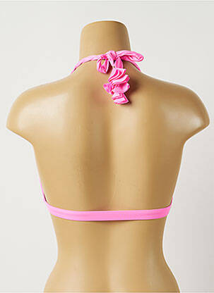 Haut de maillot de bain stretch haut triangles rose ALMA DA ONDA femme