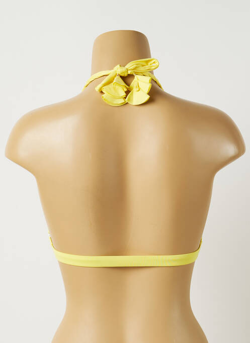 Haut de maillot de bain jaune ALMA DA ONDA pour femme