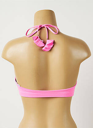 Haut de maillot de bain stretch haut triangles rose ALMA DA ONDA femme