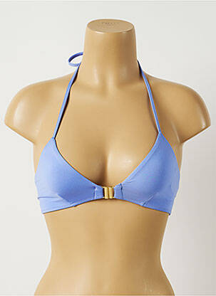 Haut de maillot de bain stretch haut triangles violet ALMA DA ONDA femme