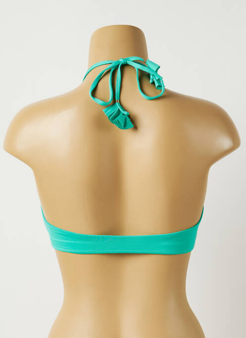 Haut de maillot de bain stretch haut triangles vert ALMA DA ONDA femme