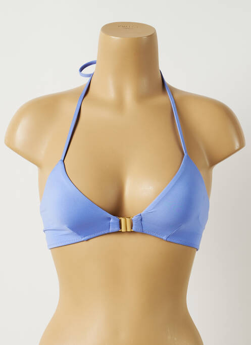 Haut de maillot de bain stretch haut triangles violet ALMA DA ONDA femme