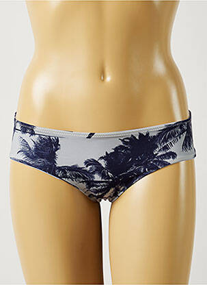 Bas de maillot de bain imprimé tie and dye culotte bleu ALMA DA ONDA femme