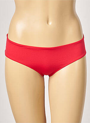 Bas de maillot de bain micro fibres culotte rouge ALMA DA ONDA femme