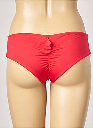 Bas de maillot de bain micro fibres culotte rouge ALMA DA ONDA femme