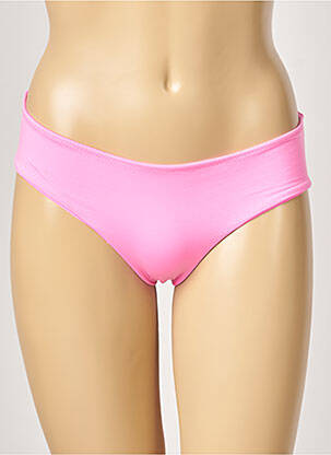 Bas de maillot de bain micro fibres culotte rose ALMA DA ONDA femme