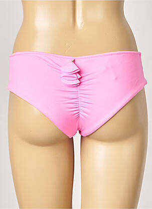 Bas de maillot de bain micro fibres culotte rose ALMA DA ONDA femme