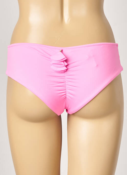Bas de maillot de bain micro fibres culotte rose ALMA DA ONDA femme